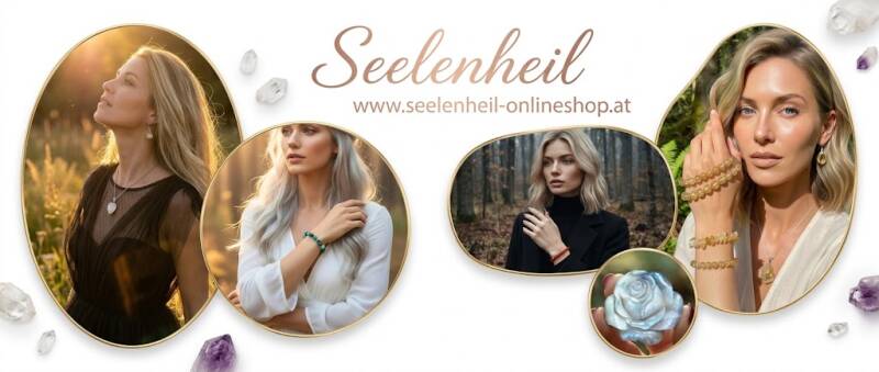 Edelsteine, Mineralien und Edelsteinschmuck kaufen im Seelenheil Onlineshop – besondere Heilsteine, Edelstein-Armbänder, Anhänger und spiritueller Schmuck.