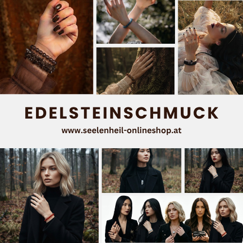 Edelsteinschmuck kaufen mit echten Edelsteinen: Handgemachte Armbänder und Anhänger für dein Seelenheil im spirituellen Onlineshop entdecken.