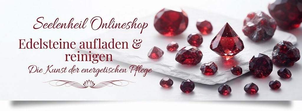 Granat Edelstein reinigen und aufladen mit Selenit, Räucherwerk und weiteren Methoden