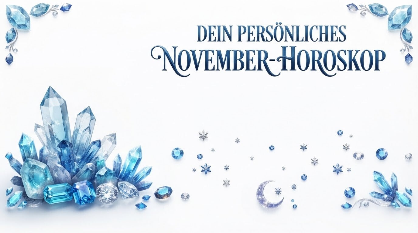 Das Horoskop für den November 2026 im Seelenheil Shop: Entdecke die passenden Sternen-Kraftsteine, stärke deine Achtsamkeit im Alltag und bestelle handgemachten Edelstein-Schmuck für ein spirituelles Leben.