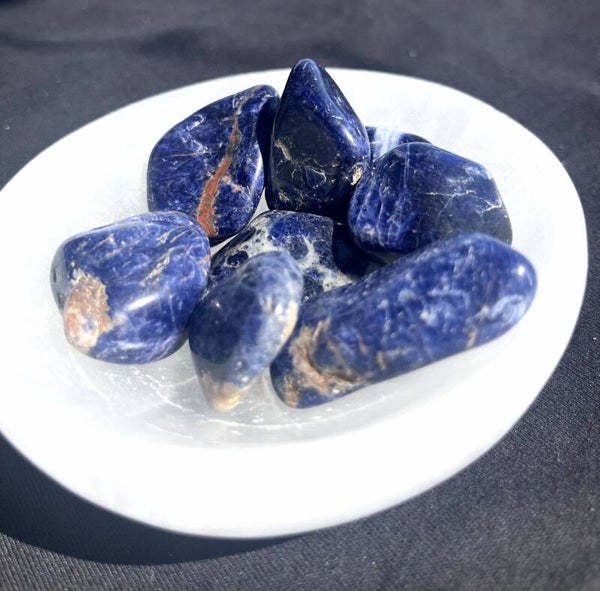 Dumortierit Trommelstein