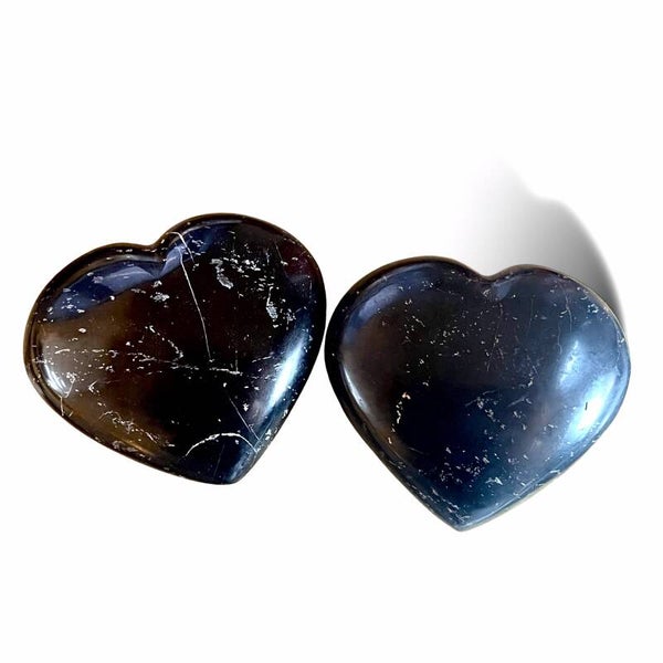 Schwarzer Turmalin Herzform