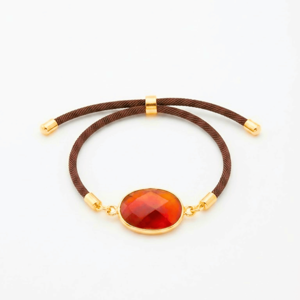 Kordelarmband Karneol Edelstein