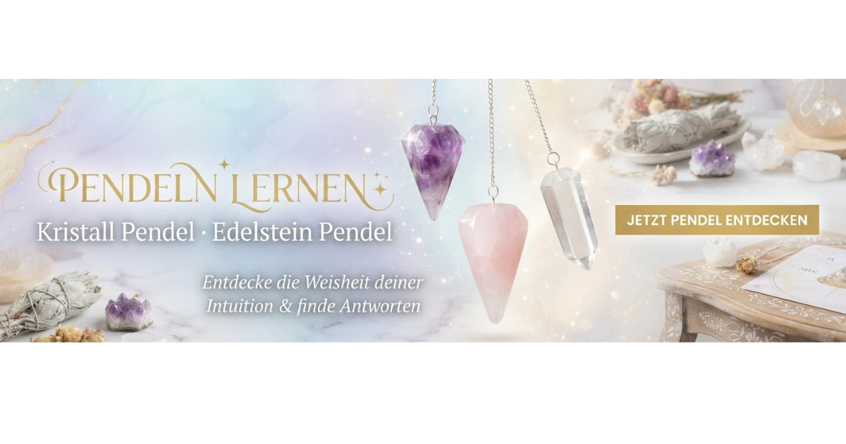 Mit dem Kristall Pendel pendeln lernen – Anleitung für Anfänger: Wie pendelt man richtig?