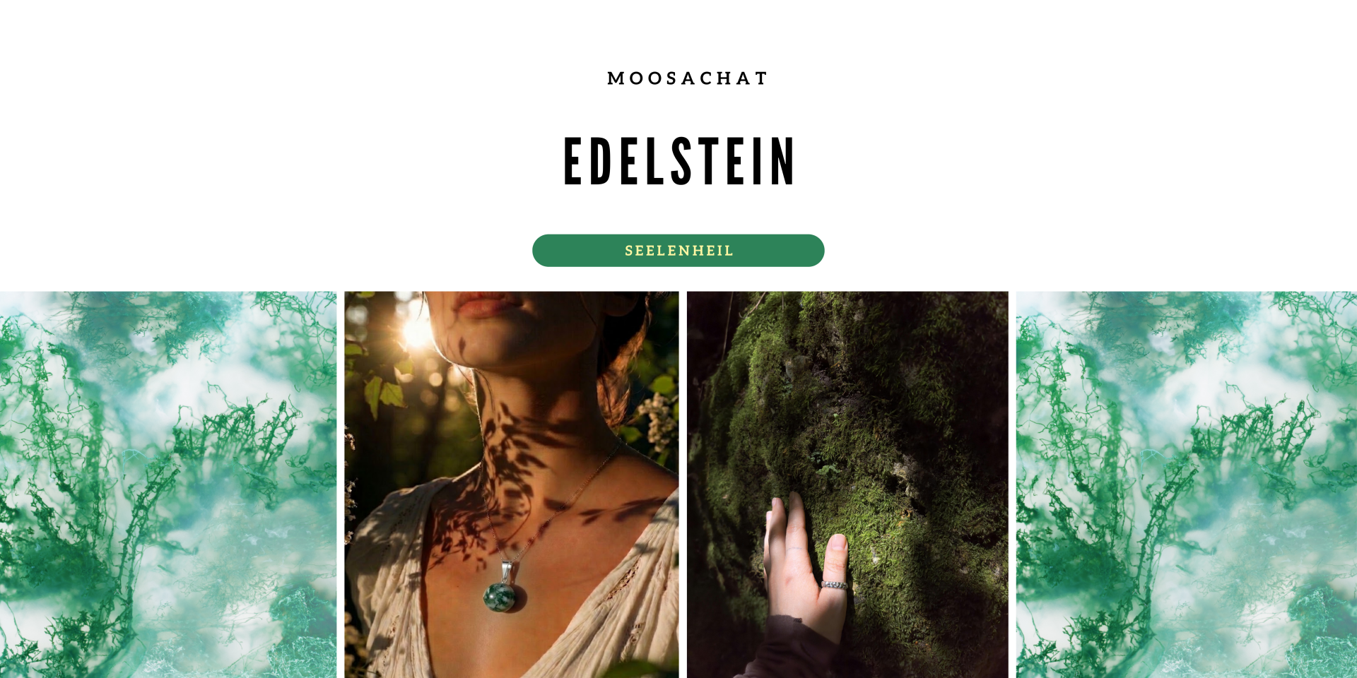 Moosachat Moss Agate Baumachat – Wirkung, Schmuck kaufen und echter Stein