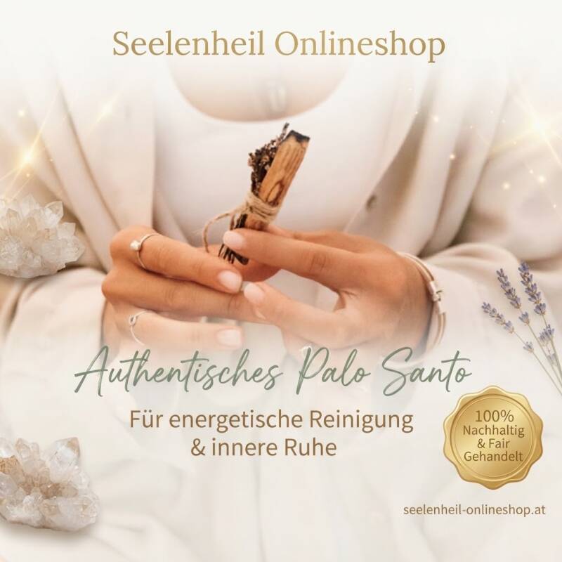 Palo Santo Räucherholz aus Peru kaufen – naturreines Palo Santo zum Räuchern für Meditation und spirituelle Rituale im Seelenheil Onlineshop Österreich Deutschland