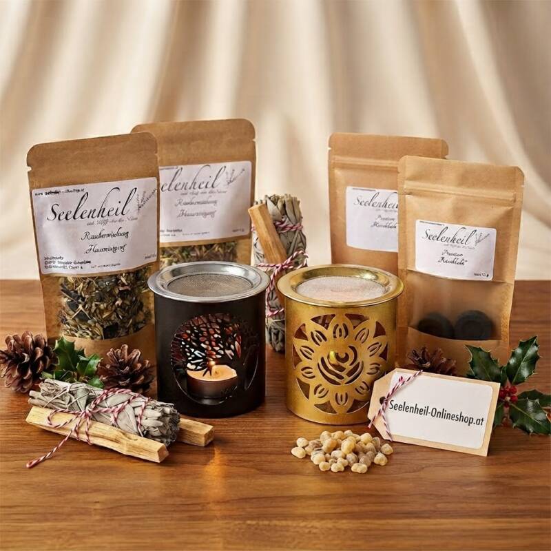 Räuchermischung, Räucherwerk und Palo Santo online kaufen: Naturreines Holz und harmonische Mischungen für dein Seelenheil im Onlineshop.