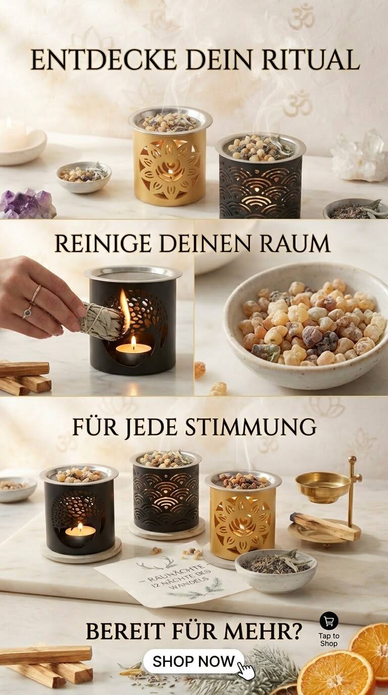 Räuchern in den Rauhnächten – Erklärung und Anleitung zum traditionellen Räucherritual mit Räucherkräutern und Räucherwerk für die Zeit zwischen den Jahren.