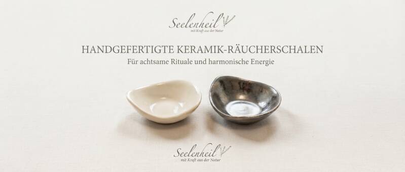 Räucherschale Keramik kaufen, Schale Ton zum Räuchern und edles Räuchergefäß online bestellen, Seelenheil Onlineshop
