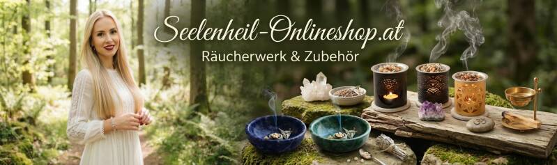 Räucherwerk und Räucherzubehör online kaufen: Dein spiritueller Räuchershop Seelenheil für energetisches Räuchern von Harzen und Kräutern.