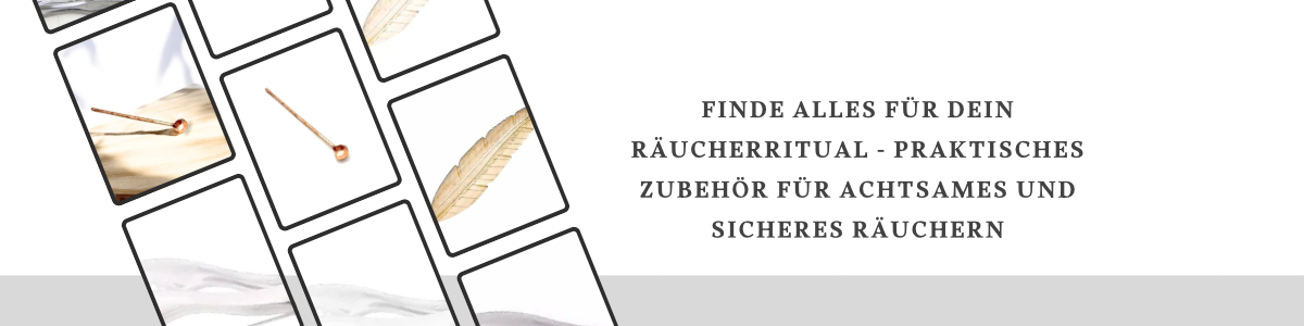 Räucherzubehör kaufen – Halter, Federn, Kohle, Zangen für spirituelle Rituale und energetische Reinigung