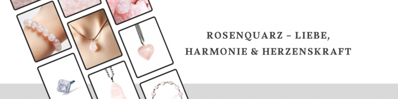 Rosenquarz Edelstein Schmuck – Stein der Liebe, Harmonie und emotionalen Heilung kaufen