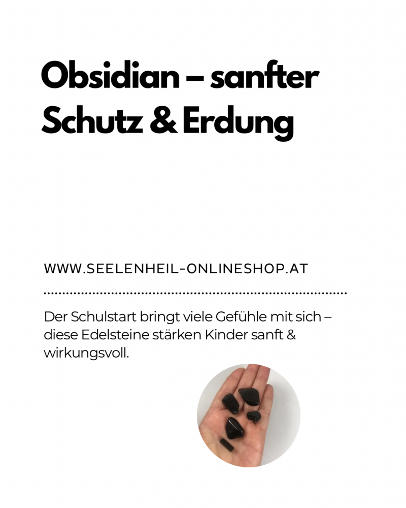 Obsidian Wirkung bei Kindern – erdet & stärkt innere Sicherheit  