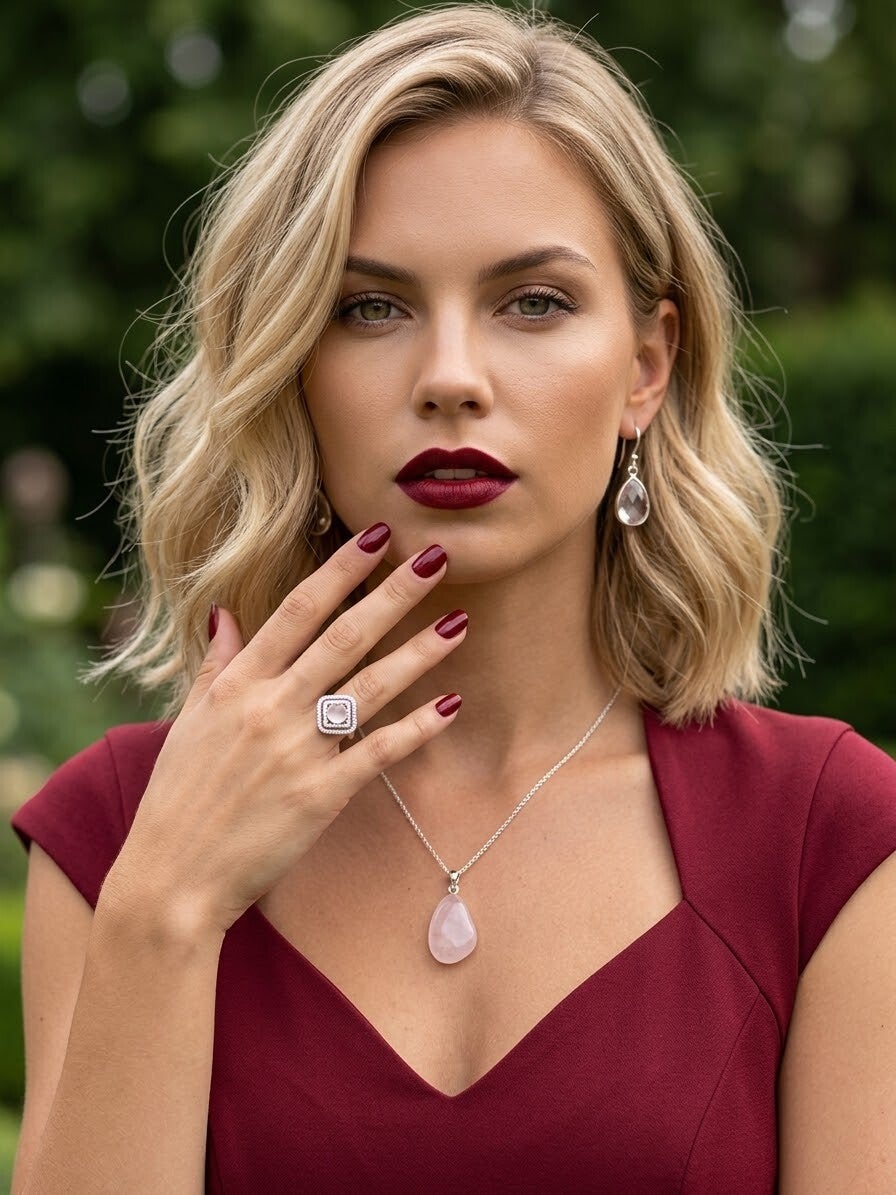 Rosenquarz Heilstein kaufen – Rosenquarz Bedeutung, Wirkung und spiritueller Edelsteinschmuck im Seelenheil Onlineshop.