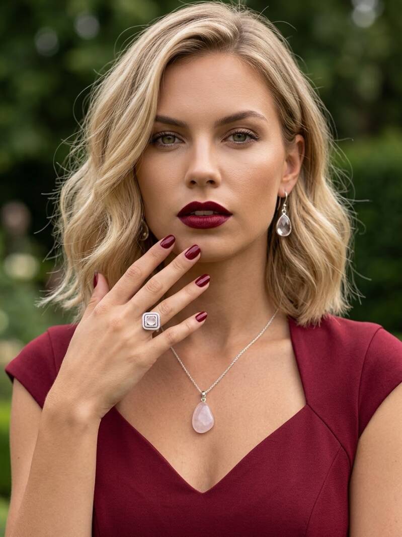 Rosenquarz-Schmuck kaufen – rosafarbene Edelstein-Armbänder, Anhänger und Ketten im Seelenheil Onlineshop entdecken