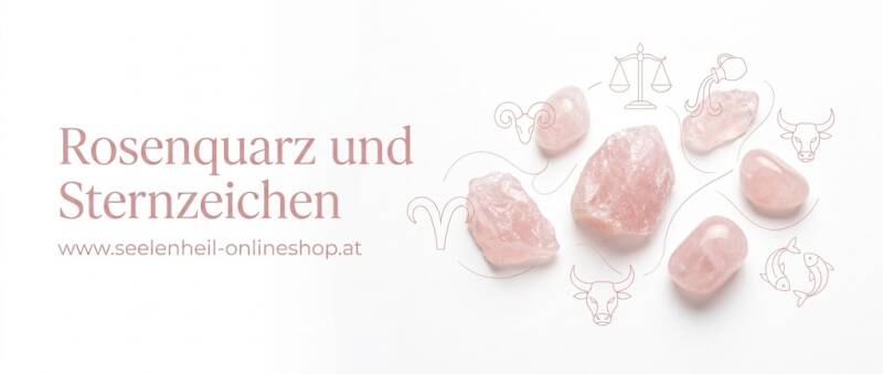 Rosenquarz Heilstein kaufen – rosafarbener Edelstein mit traditioneller spiritueller Bedeutung, Wirkung und Sternzeichen-Zuordnung