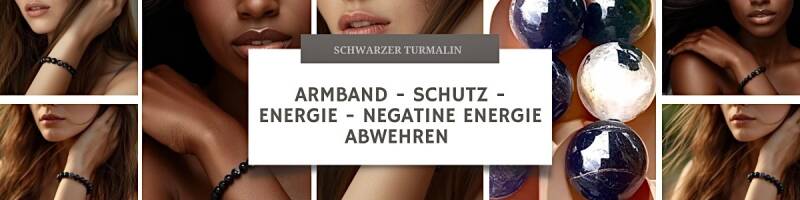 Schwarzes Turmalin-Armband für Schutz, Energie und innere Balance