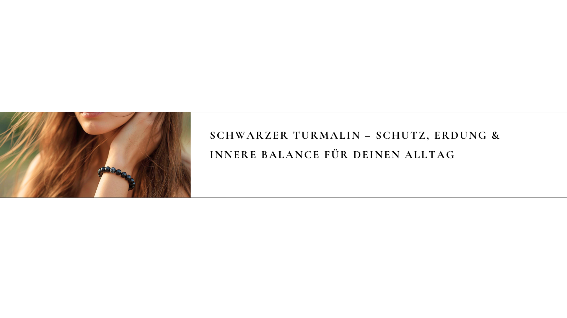 Schwarzer Turmalin Edelstein Armband kaufen – Schutz, Erdung und Balance