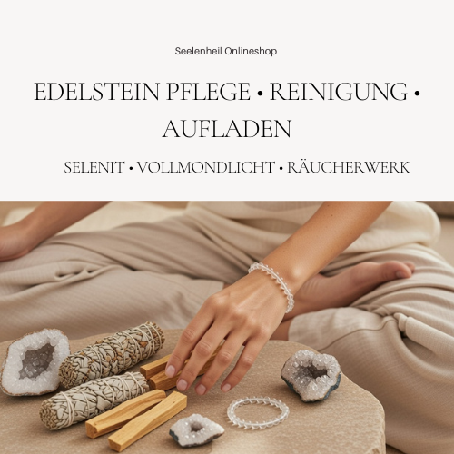 Edelsteine & Kristalle reinigen und aufladen – Edelstein Pflege mit Selenit & Räucherwerk | Seelenheil