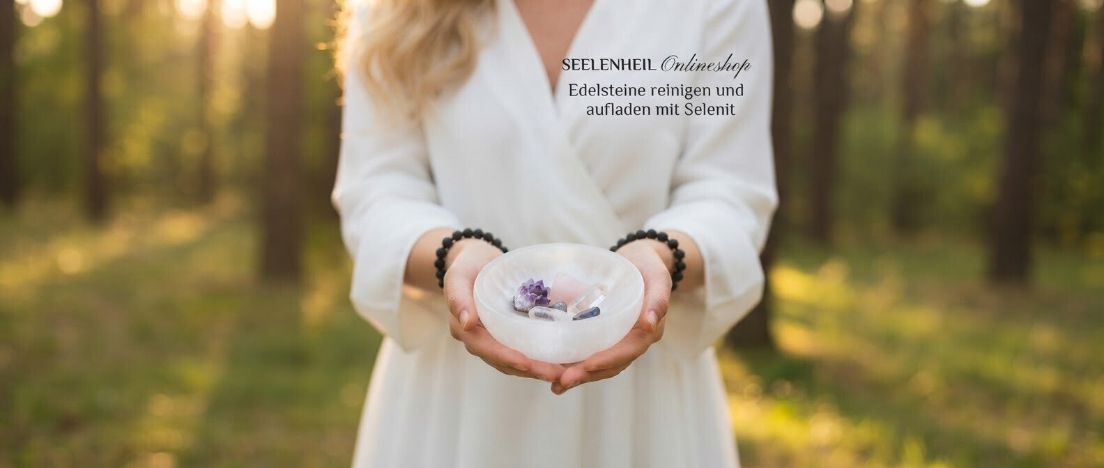Selenit Schale kaufen und Selenit bestellen – hochwertige Selenit Schale zur Aufbewahrung und energetischen Reinigung von Edelsteinen und Schmuck