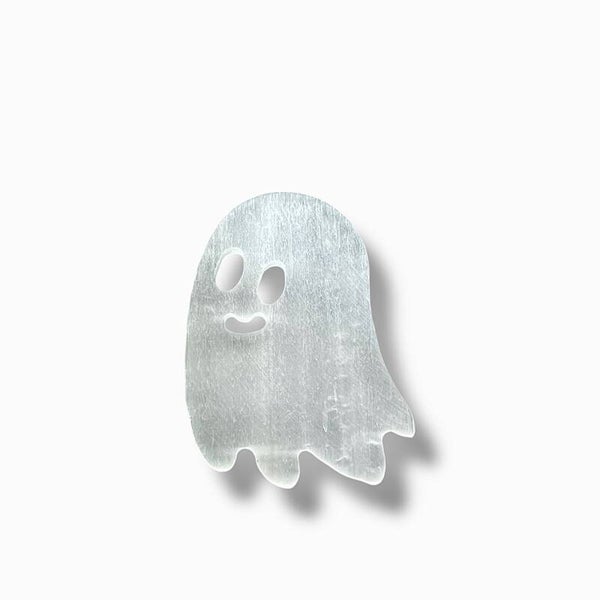 Selenit Geist handgeschnitzt – spirituelle Deko & Schutzstein aus echtem Selenit