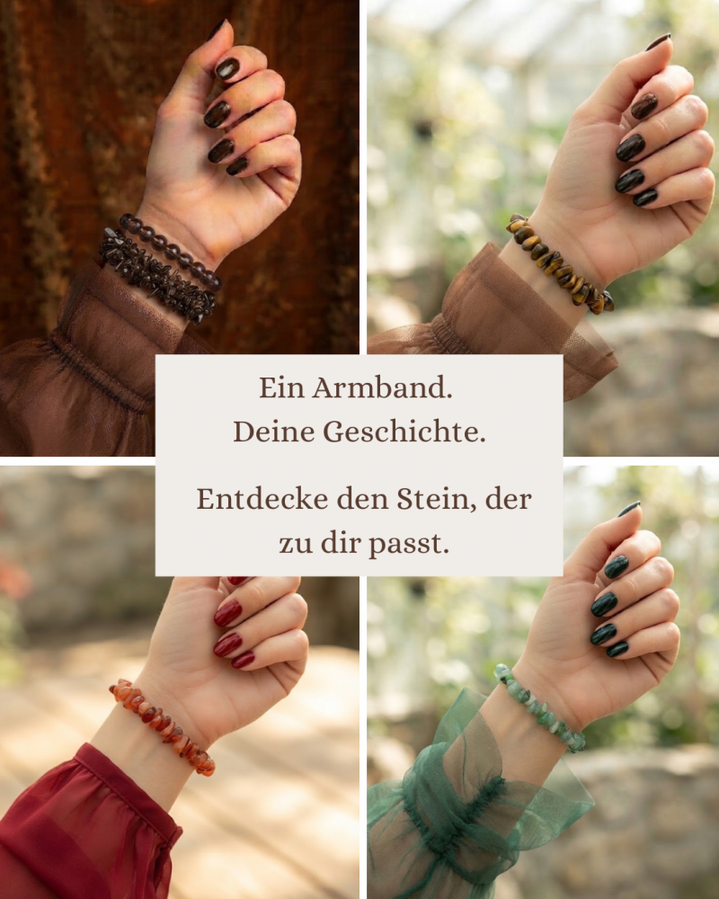 Splitterarmband aus echten Edelsteinen und Naturstein – hochwertiges Edelsteinarmband für Seelenheil und Wohlbefinden im Onlineshop