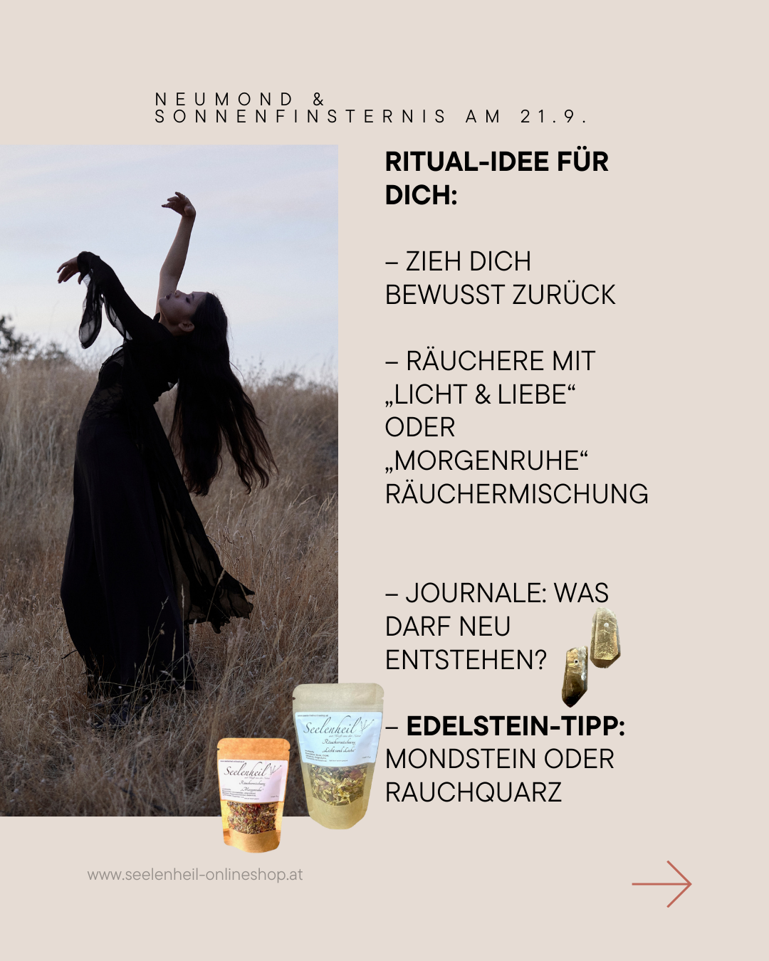 Heilsteine & Kristalle für Neuanfang & Selbsterkenntnis – passend zur Energie des Neumonds - Edelsteine für den Neumond I Edelsteine kaufen Österreich 