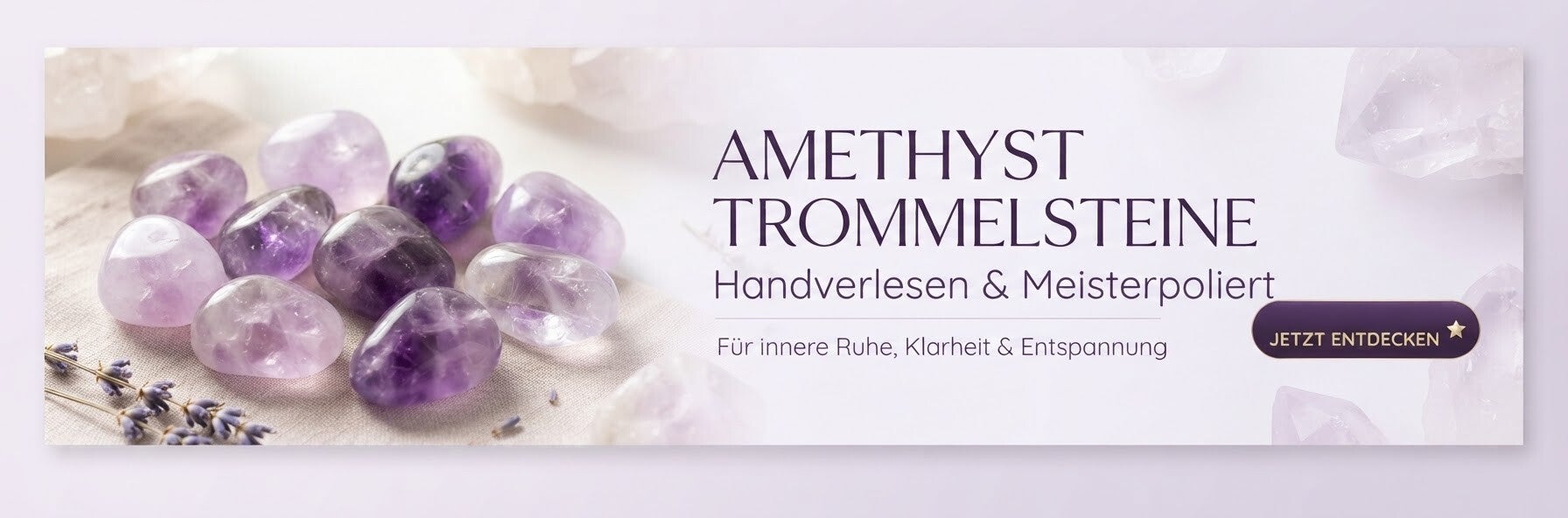 Echte Trommelsteine kaufen aus Amethyst, Bergkristall, Rosenquarz und Karneol im Seelenheil Shop Österreich