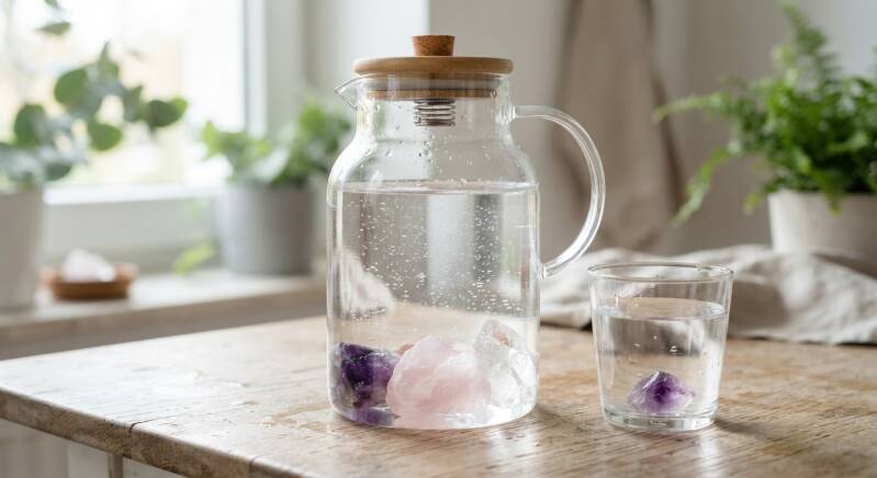 Wassersteine und Edelsteine für energetisiertes Wasser online kaufen im Seelenheil Onlineshop.