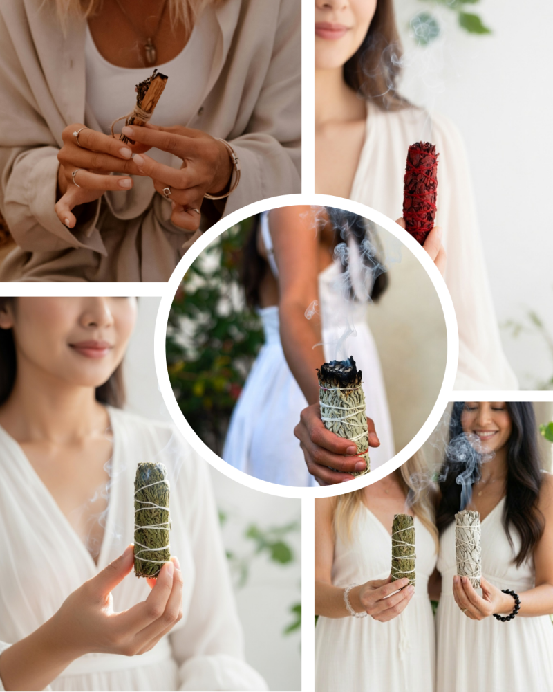 Weißer Salbei kaufen und Räucherbündel entdecken: Naturreine Smudge Sticks und Kräuterbündel für energetische Hausreinigung im Seelenheil Räuchershop.