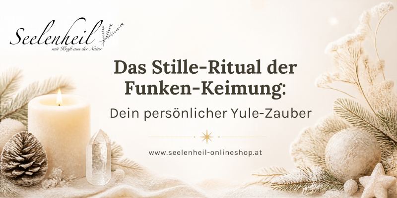 Yule Ritual zur Wintersonnenwende 2026 – spirituelle Julfest-Rituale mit Räucherwerk, Kräutern und Edelsteinen für Licht, Loslassen und Neubeginn. 