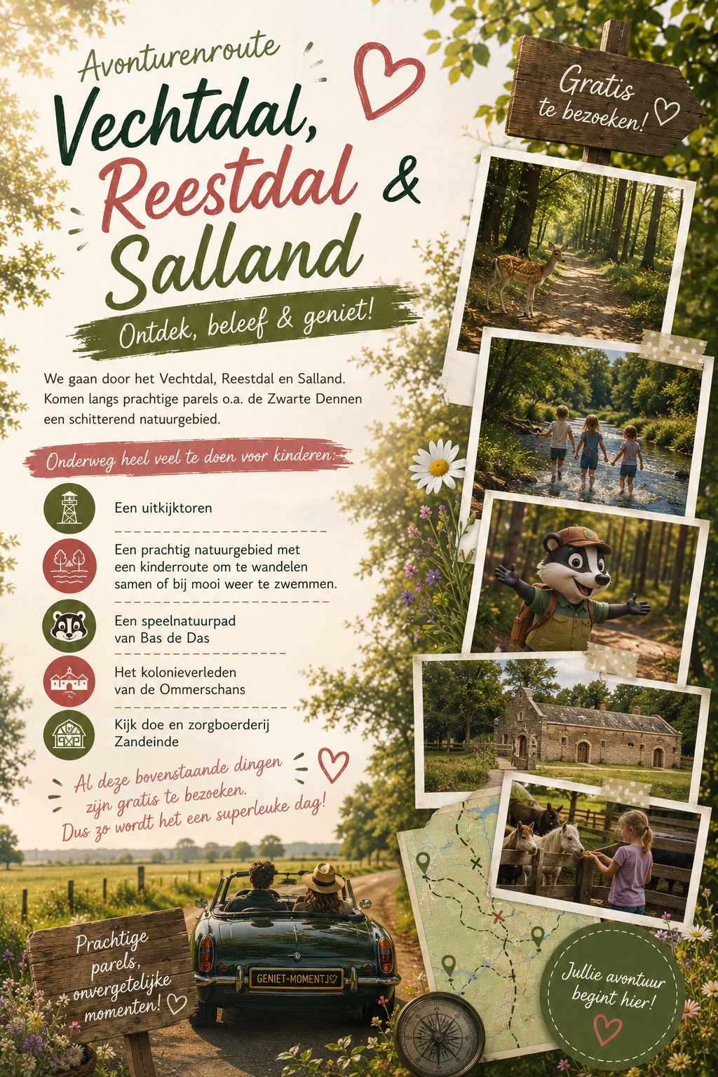Autopuzzelroute 1 Vechtdal-Reestdal-Salland