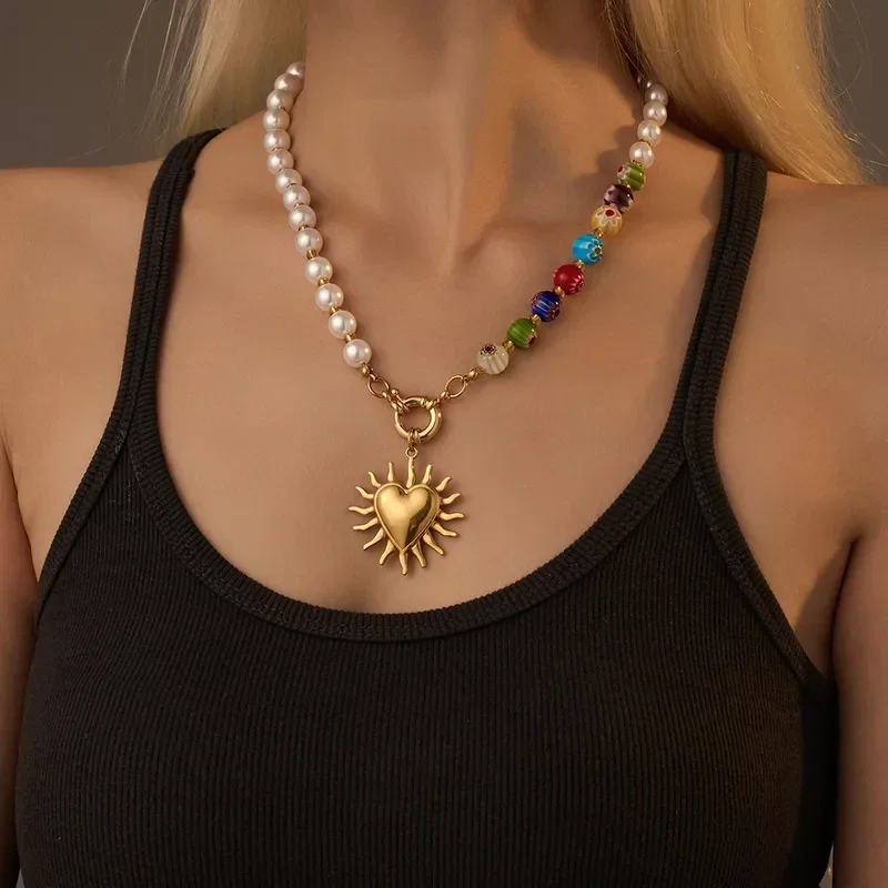 Necklace Sun Heart
