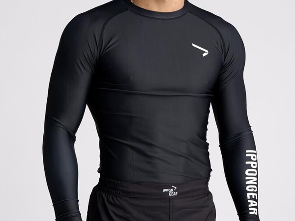 Ippon Gear  Rashguard lange mouw zwart