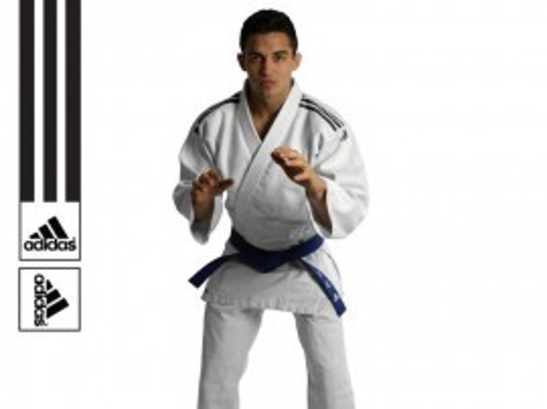 ADIDAS J350 wit judopak (zwarte of gouden schouderlabels)