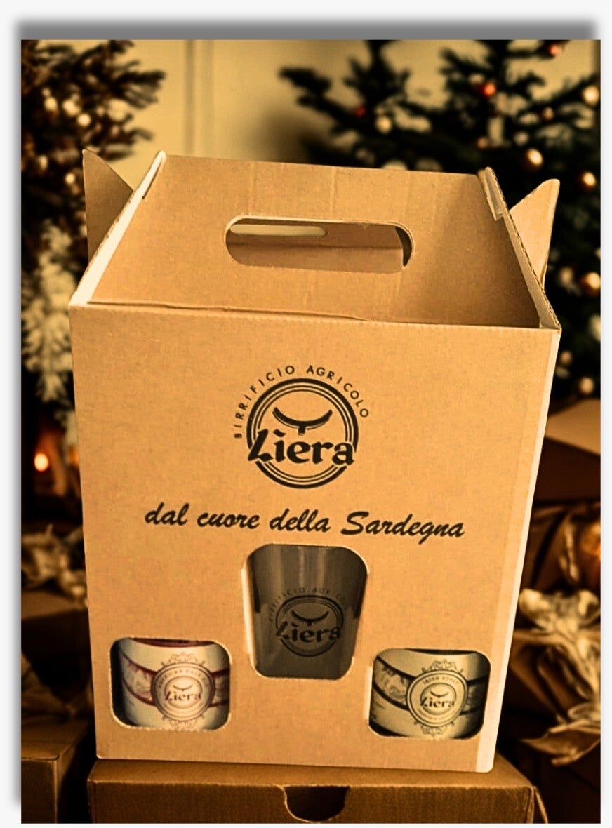 Confezione regalo 2 bottiglie + bicchiere