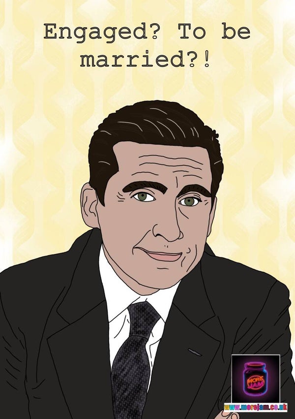 Engagement Card Michael Scott