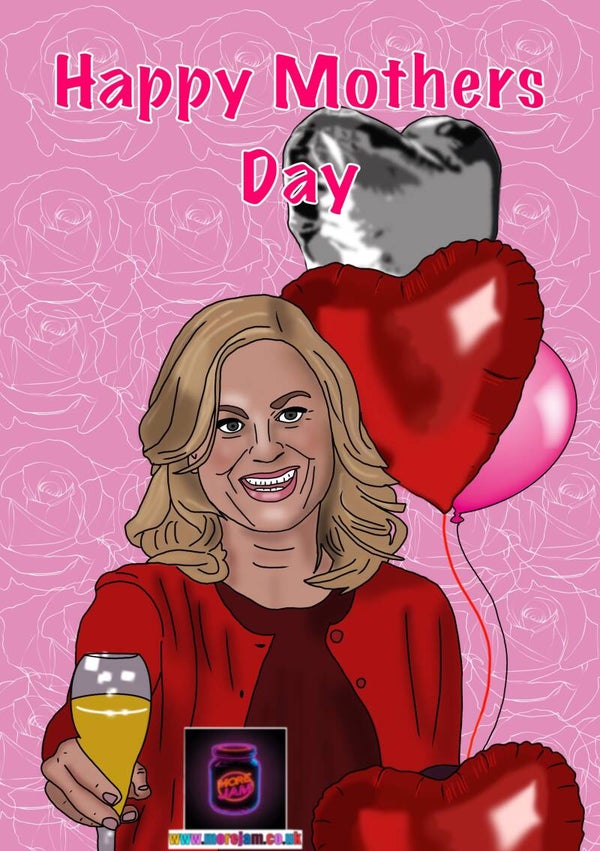 Mothers Day Card Parks & Rec Leslie Knope