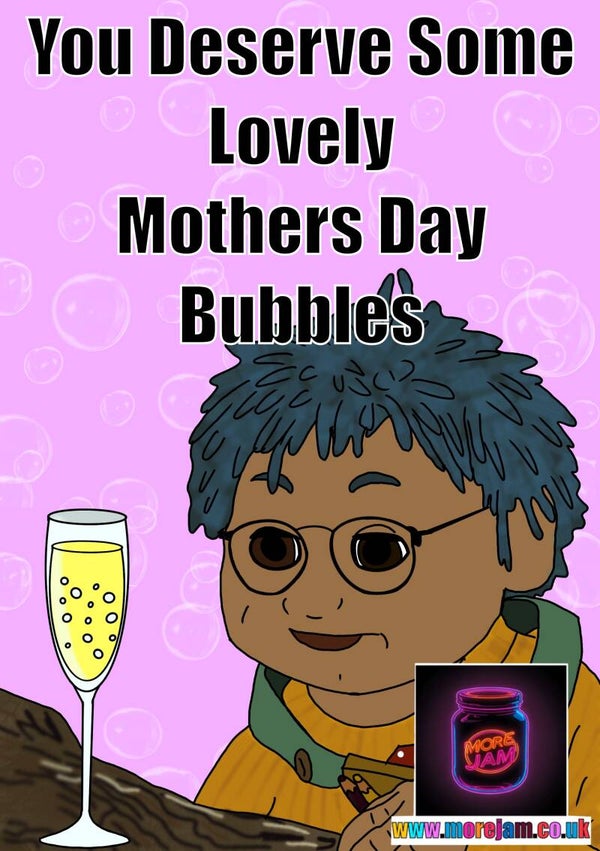 Mothers Day Card Lovely Bubbles