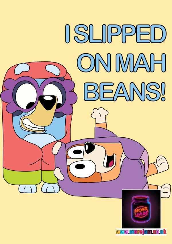 Any Occasion Card Jay Bluey Beans!