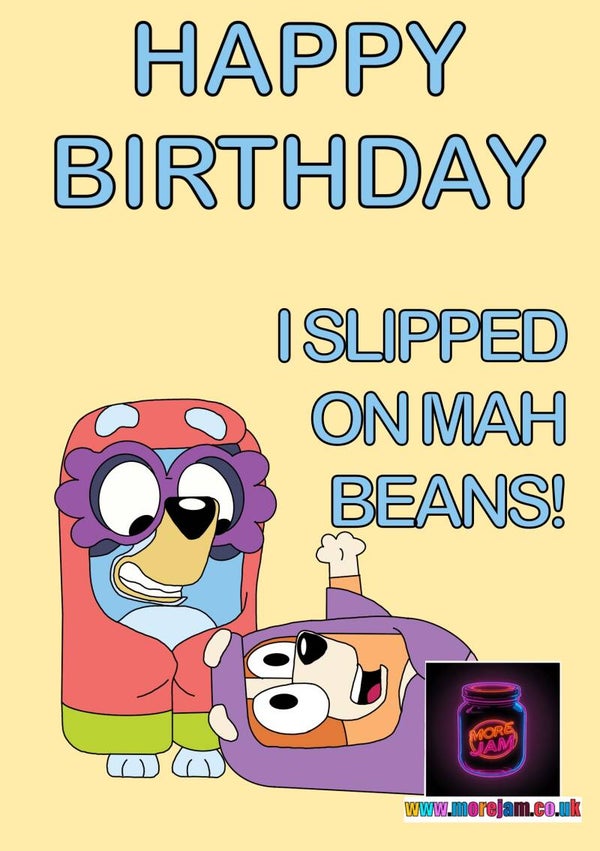 Birthday Card Jay Bluey Beans!