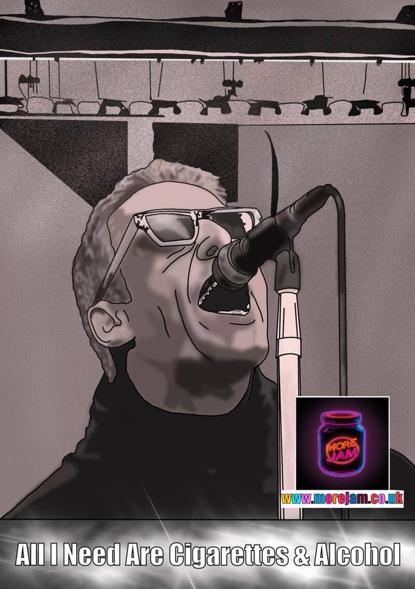 Any Occasion Card OASIS REUNION 2025 LIAM GALLAGHER Cigarettes & Alcohol
