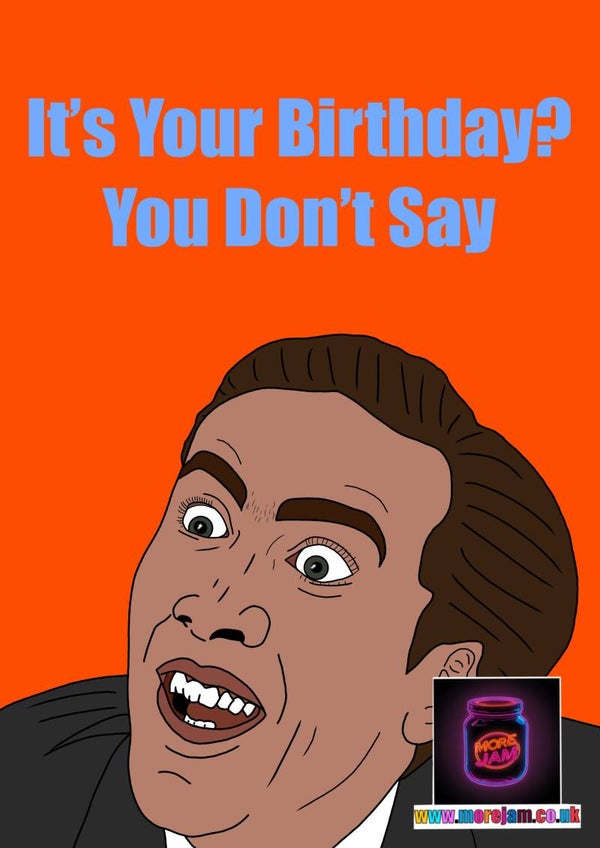 Birthday Card Nicholas Cage