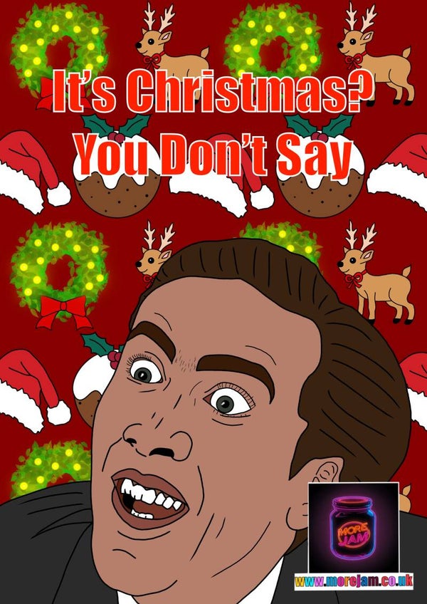 Christmas Card Nicholas Cage