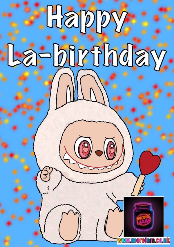 Birthday Card Labubu La-birthday