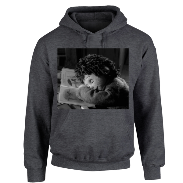 Limited Edition Black & White Tiny Hoodie Dark Grey