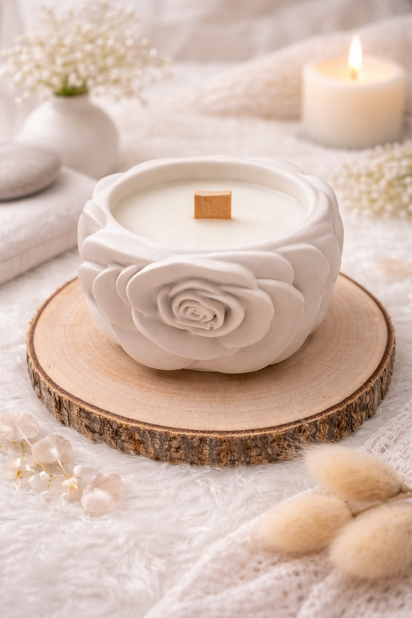 Bougie Belle rose
