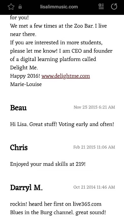 Blues In The Burg, Fan, Comments, Blues, Lisa Lims, Website