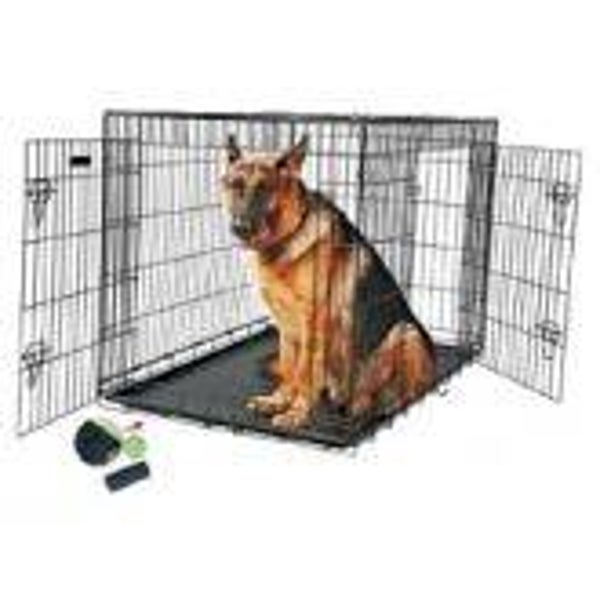 🐾 Cage pour Chien Professionnelle Topmast Noire –92 x 57 x 64 cm