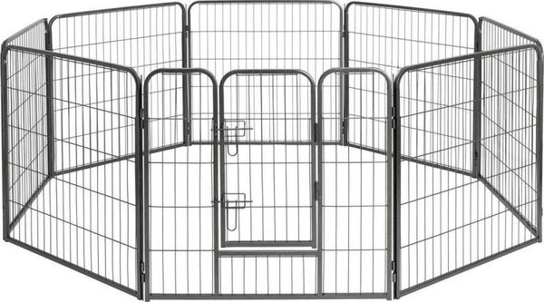 Parc de jeu Premium Topmast pour chiots – 8 panneaux 640cm x 1 metre de hauteur
